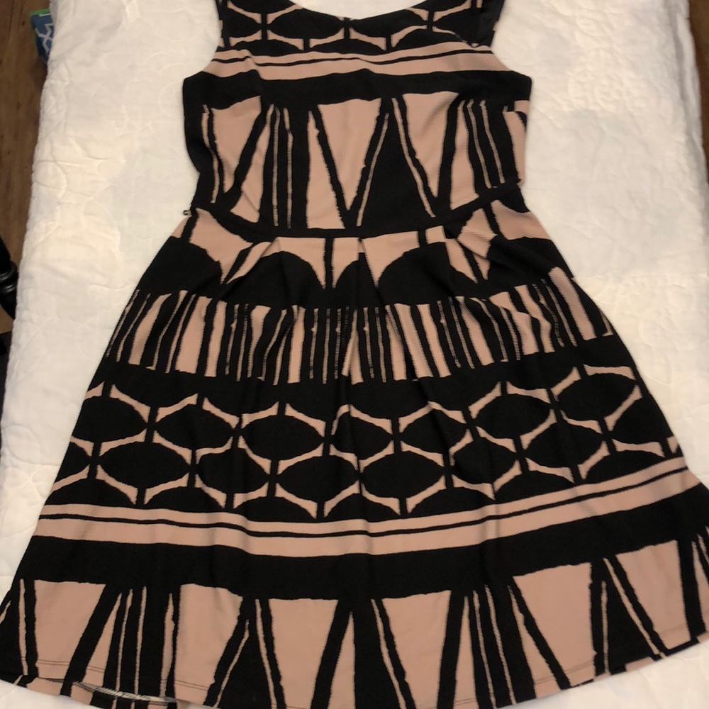 Taupe and Black Liz Claiborne Dress Wore Once